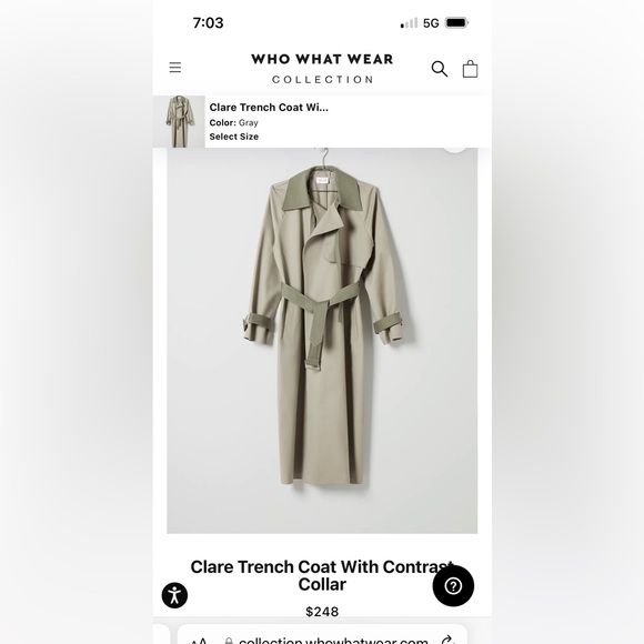 Who What Wear Jackets & Blazers - Who What Wear Trench Coat